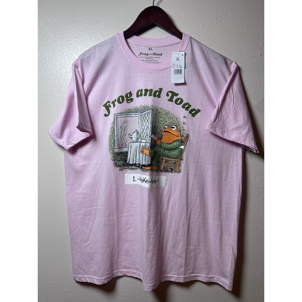 Frog and Toad Women’s Pink T Shirt Size XL NEW with Tags Camiseta Nueva P’ Mujer